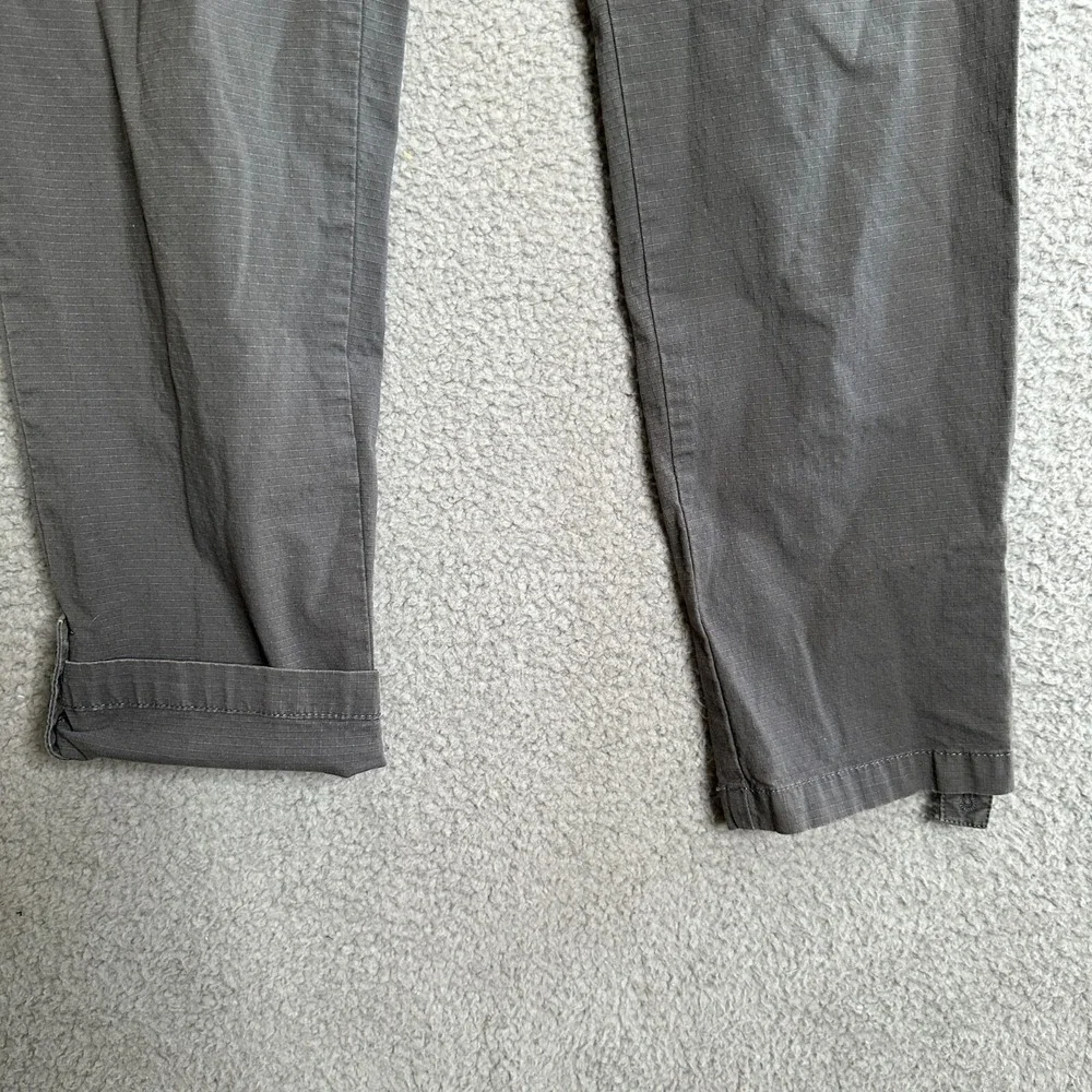 Orvis Pants Womens Size‎ 8 Gray Roll Tab Cuff Outdoor Gorpcore Ripstop Hiking